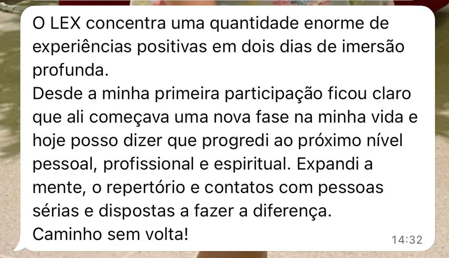 Depoimento sobre a formação LEX