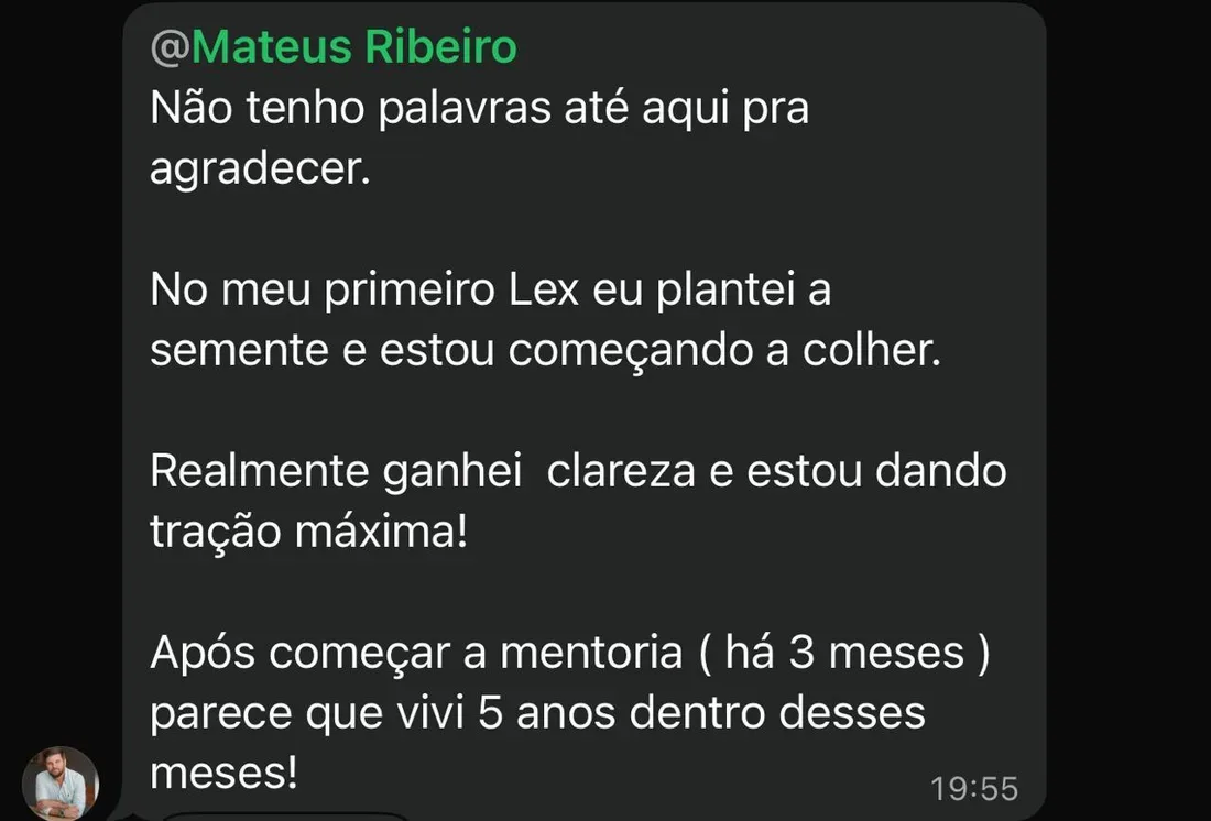 Depoimento sobre a formação LEX